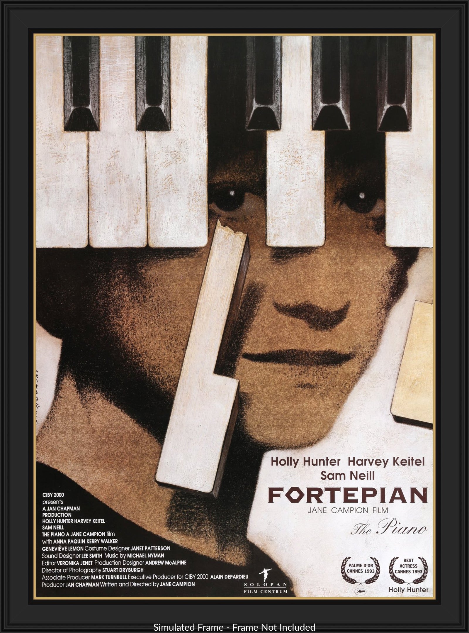 Piano (1993) original movie poster for sale at Original Film Art - Vintage Movie Posters