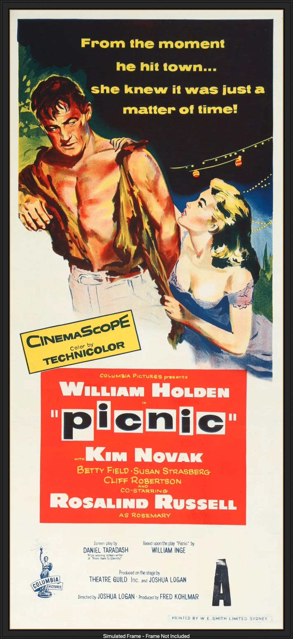 Picnic (1956) original movie poster for sale at Original Film Art - Vintage Movie Posters