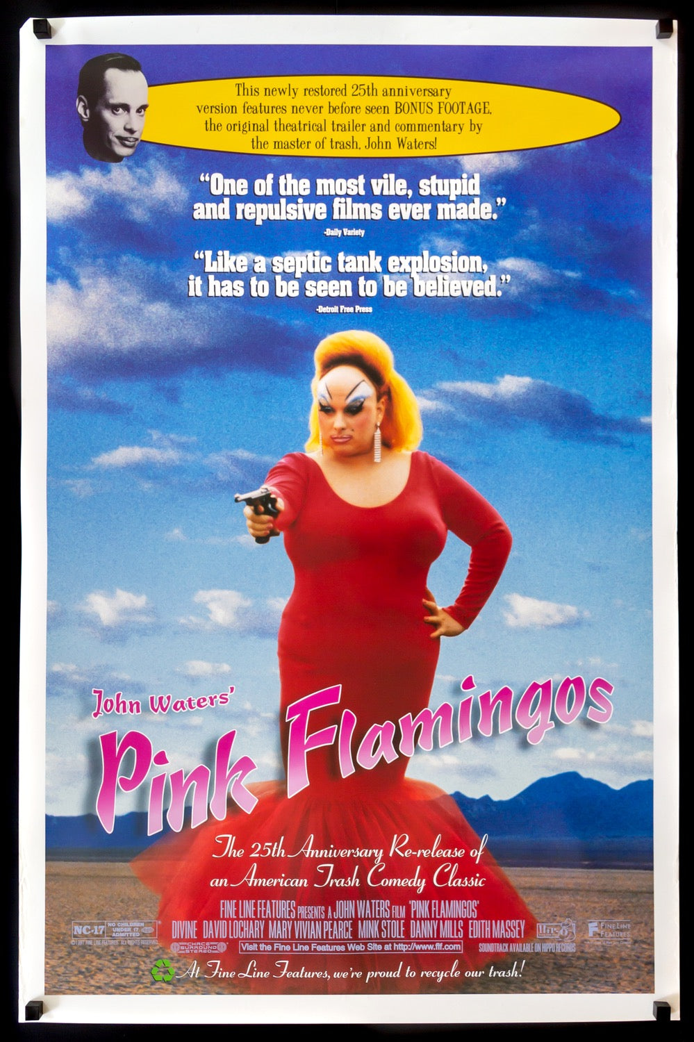 Pink Flamingos (1972) original movie poster for sale at Original Film Art - Vintage Movie Posters