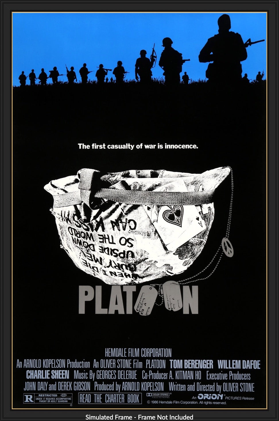 Platoon (1986) original movie poster for sale at Original Film Art - Vintage Movie Posters