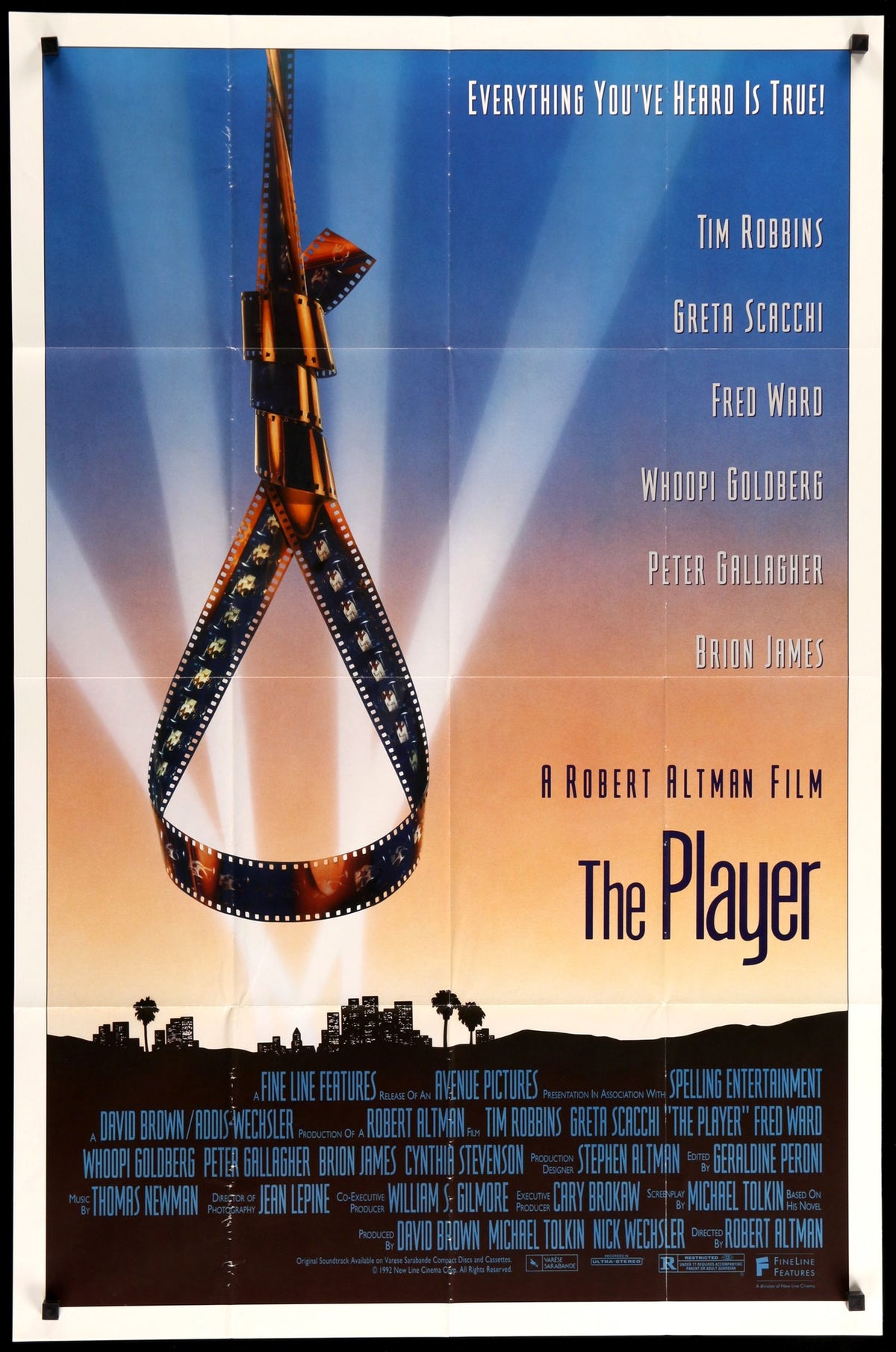 Player (1992) original movie poster for sale at Original Film Art - Vintage Movie Posters