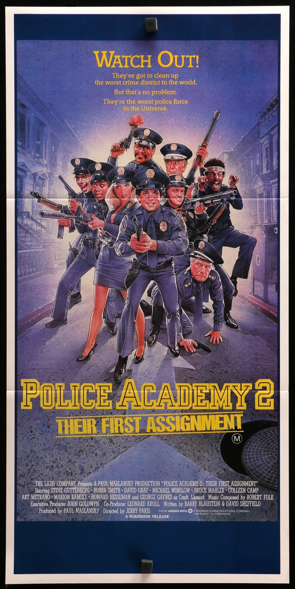 Police Academy 2: Their First Assignment (1985) original movie poster for sale at Original Film Art