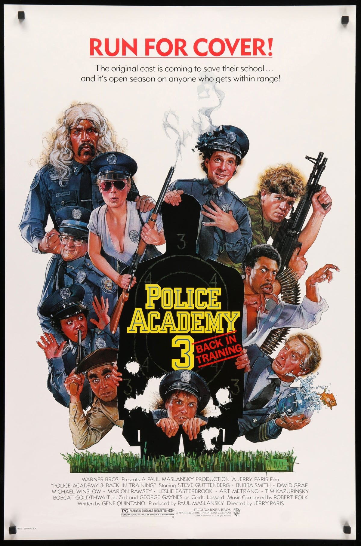 Police Academy 3: Back in Training (1986) original movie poster for sale at Original Film Art - Vintage Movie Posters