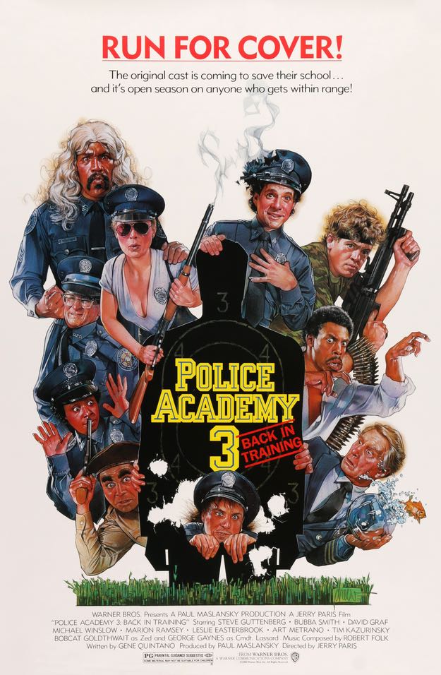 Police Academy 3: Back in Training (1986) original movie poster for sale at Original Film Art - Vintage Movie Posters