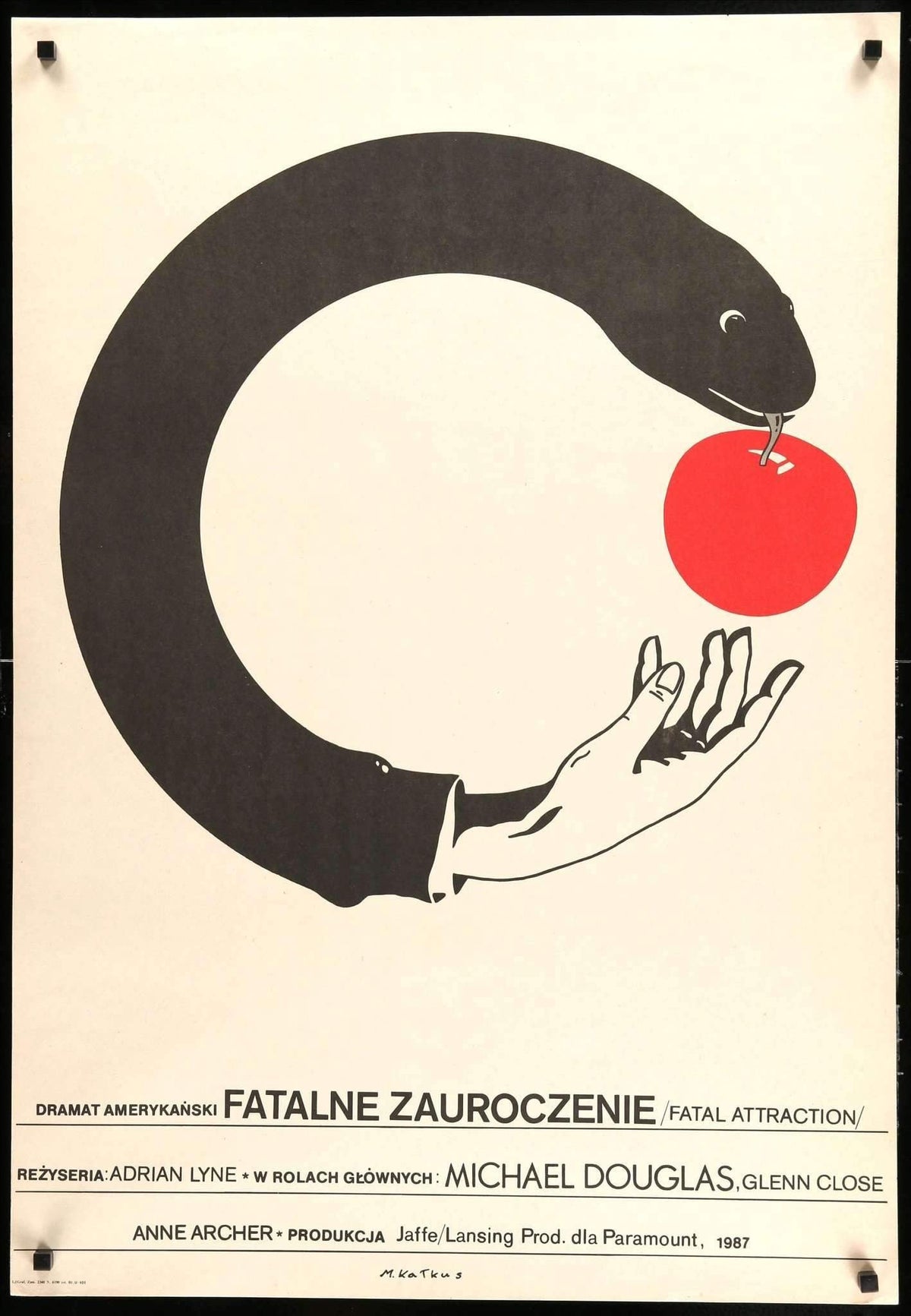 Fatal Attraction (1987) original movie poster for sale at Original Film Art