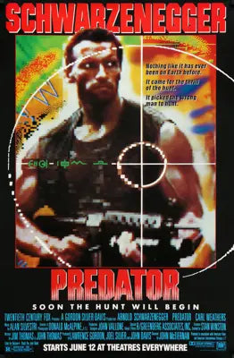 Predator (1987) original movie poster for sale at Original Film Art - Vintage Movie Posters