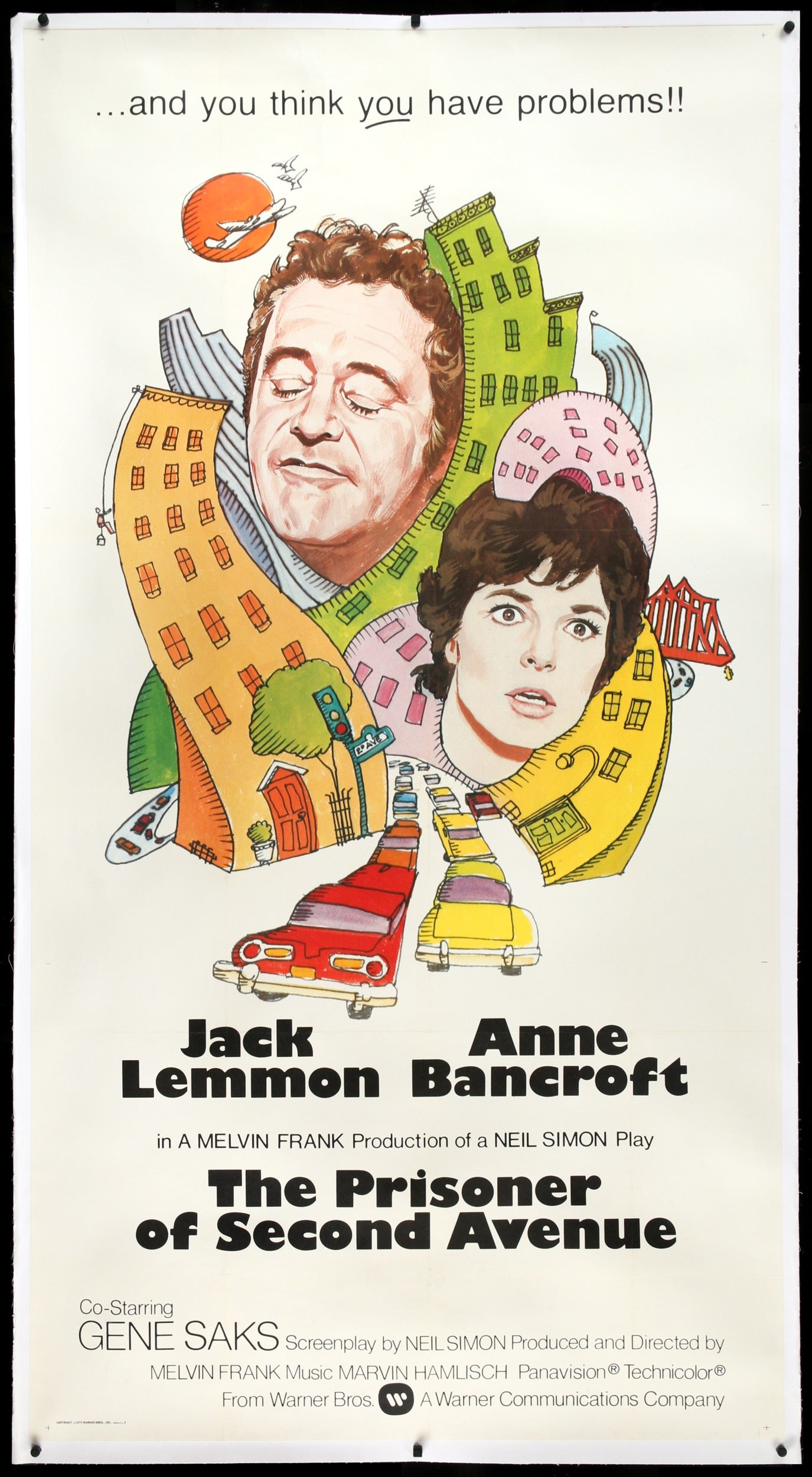 Prisoner of Second Avenue (1975) original movie poster for sale at Original Film Art