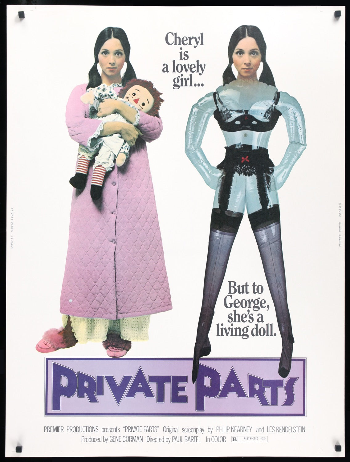 Private Parts (1972) original movie poster for sale at Original Film Art