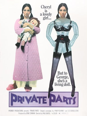 Private Parts (1972) original movie poster for sale at Original Film Art - Vintage Movie Posters