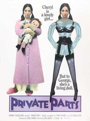 Private Parts (1972) original movie poster for sale at Original Film Art