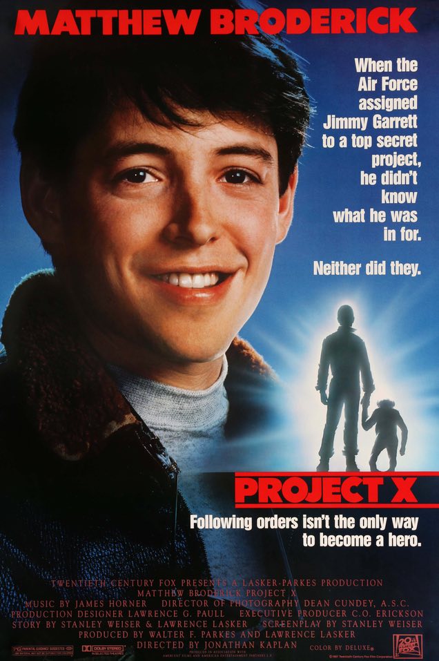 Project X (1987) original movie poster for sale at Original Film Art