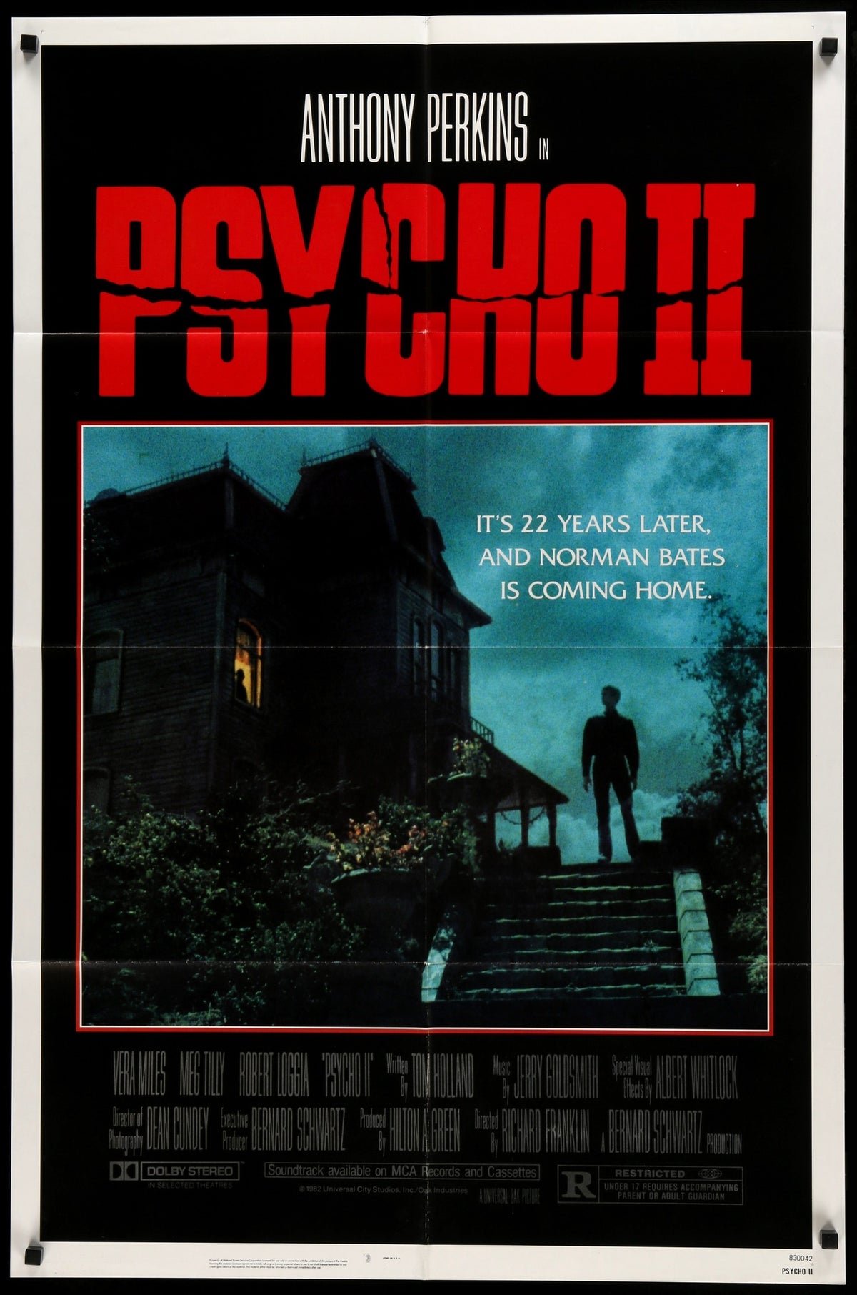 Psycho II (1983) original movie poster for sale at Original Film Art - Vintage Movie Posters