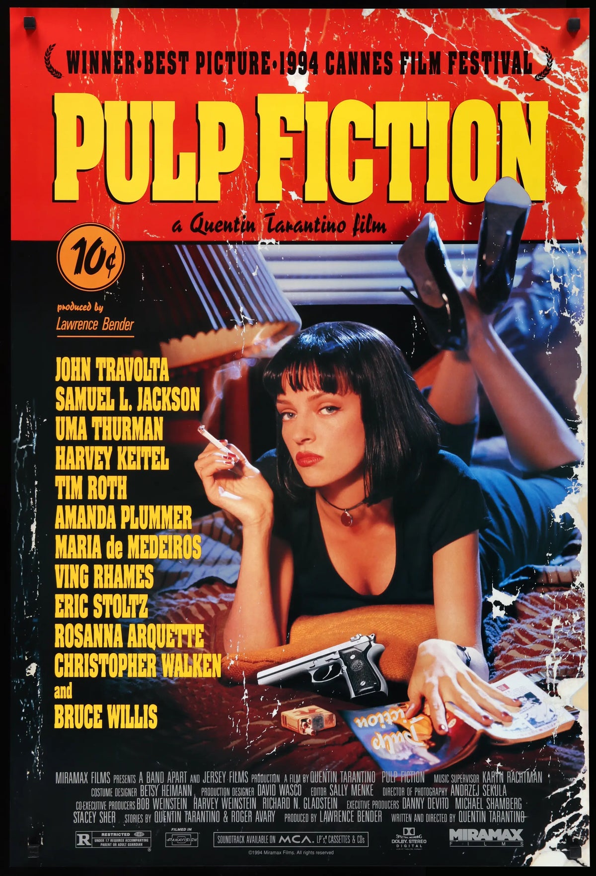 Pulp Fiction (1994) original movie poster for sale at Original Film Art - Vintage Movie Posters