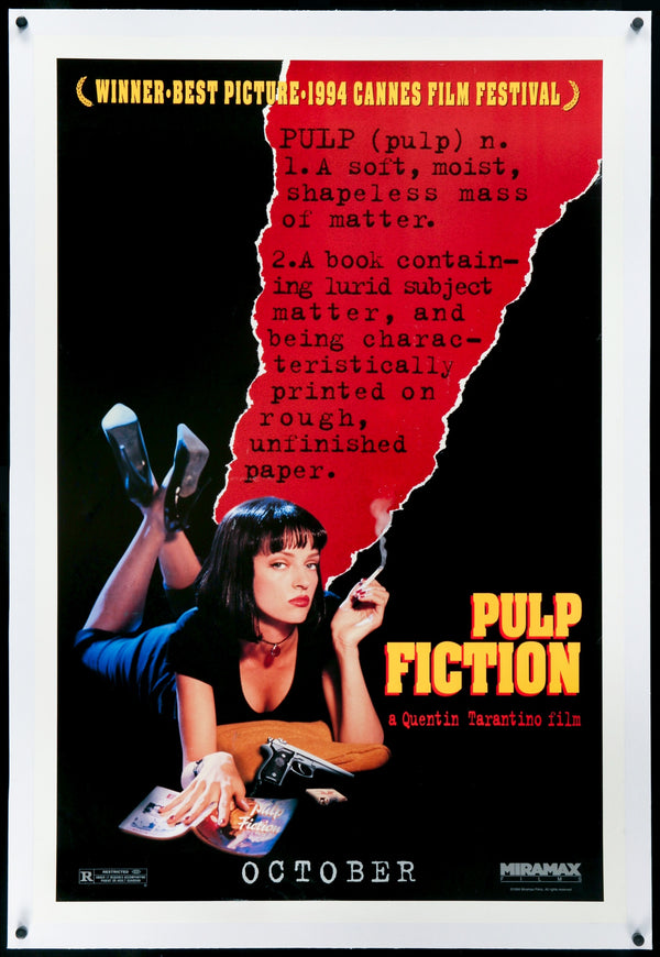 Pulp Fiction (1994) Original Teaser One-Sheet Movie Poster