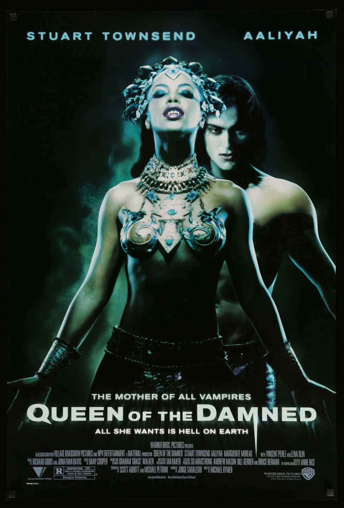 Queen of the Damned (2001) original movie poster for sale at Original Film Art - Vintage Movie Posters