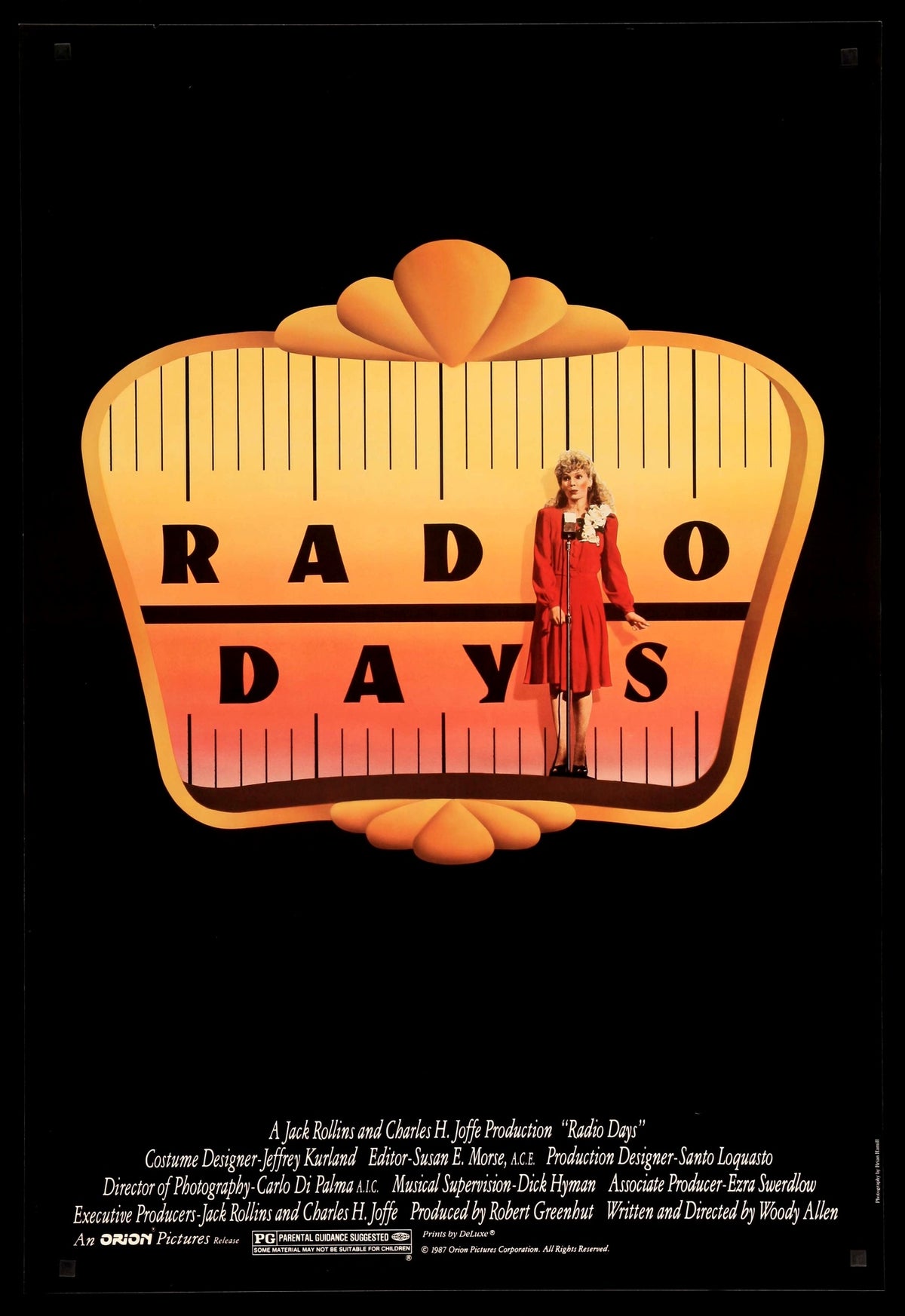 Radio Days (1987) original movie poster for sale at Original Film Art - Vintage Movie Posters