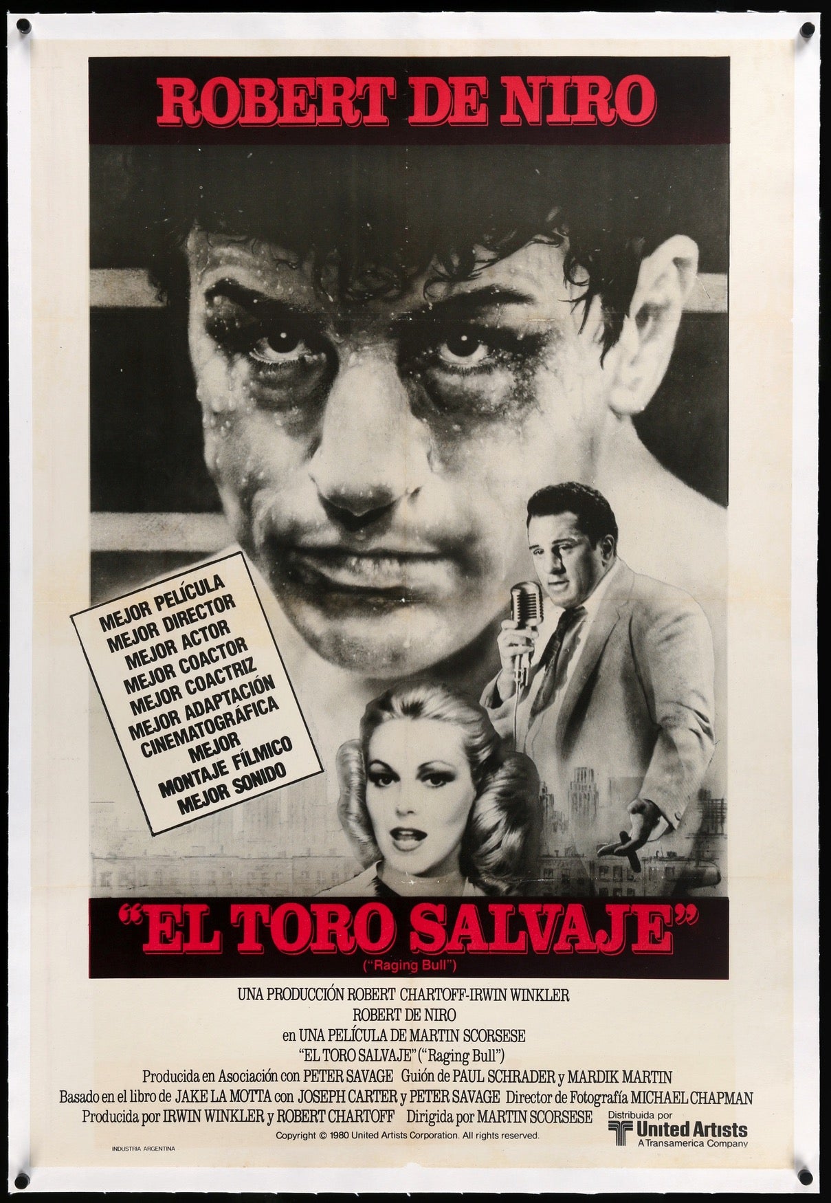 Raging Bull (1980) original movie poster for sale at Original Film Art - Vintage Movie Posters