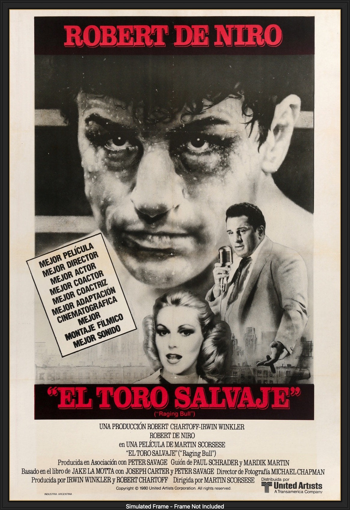 Raging Bull (1980) original movie poster for sale at Original Film Art - Vintage Movie Posters