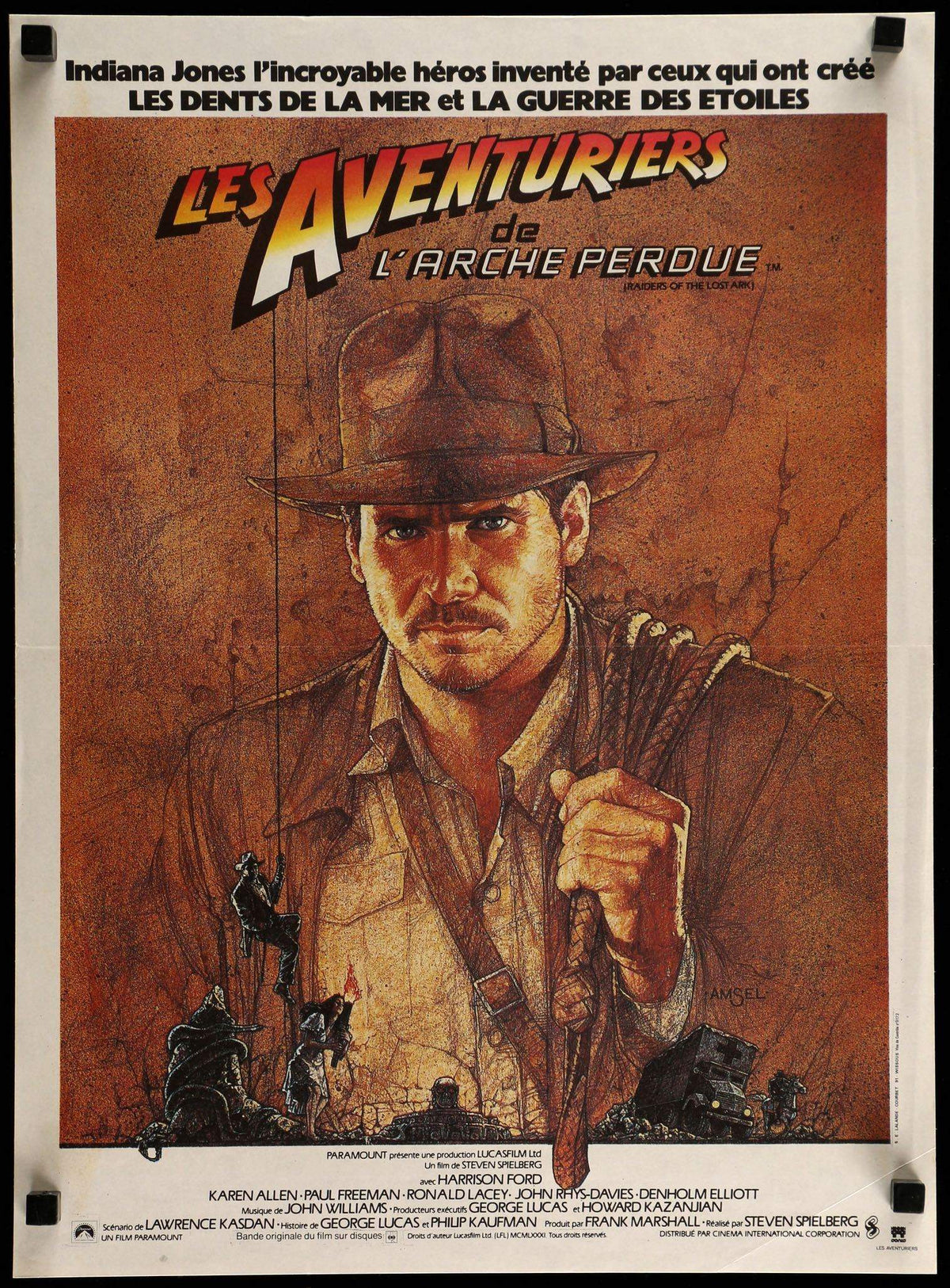 Raiders of the Lost Ark (1981) original movie poster for sale at Original Film Art - Vintage Movie Posters