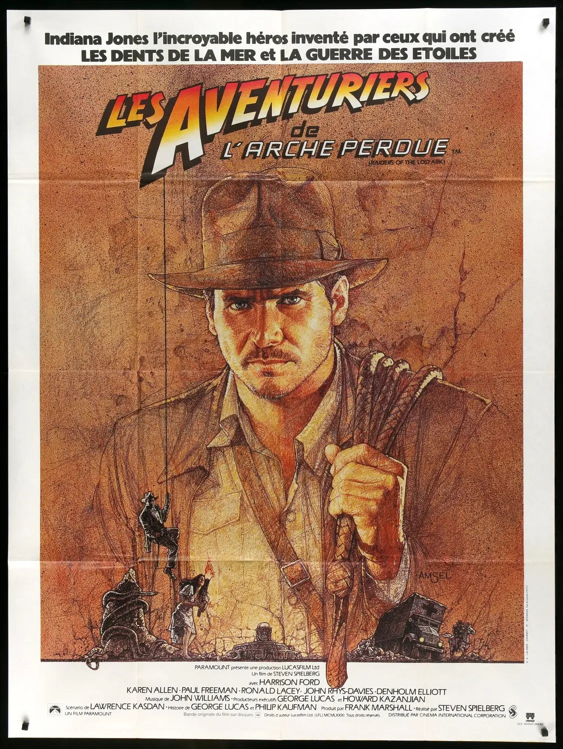 Raiders of the Lost Ark (1981) original movie poster for sale at Original Film Art