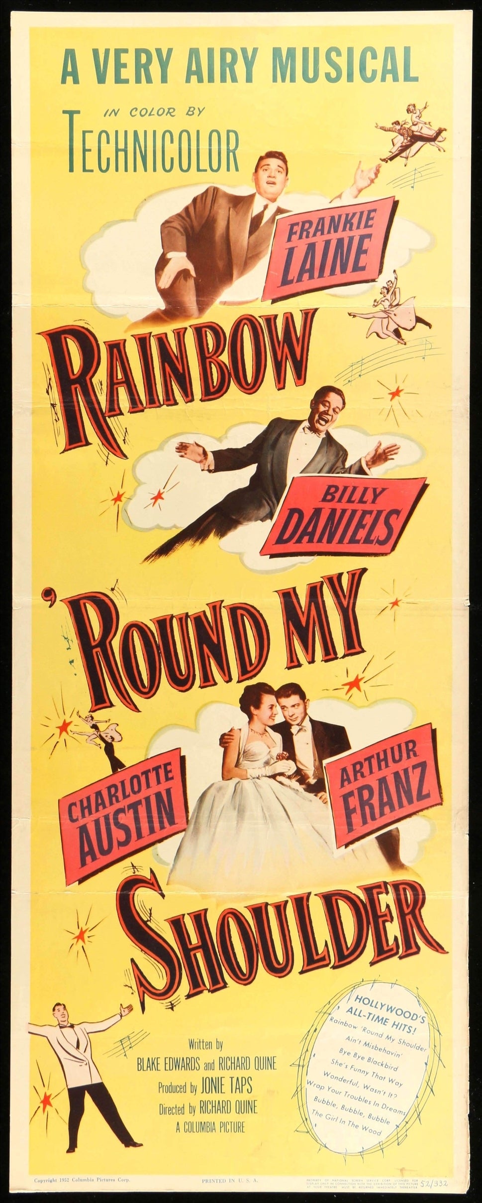 Rainbow &#39;Round my Shoulder (1952) original movie poster for sale at Original Film Art