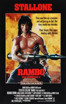 Rambo First Blood Part 2 (1985) original movie poster for sale at Original Film Art