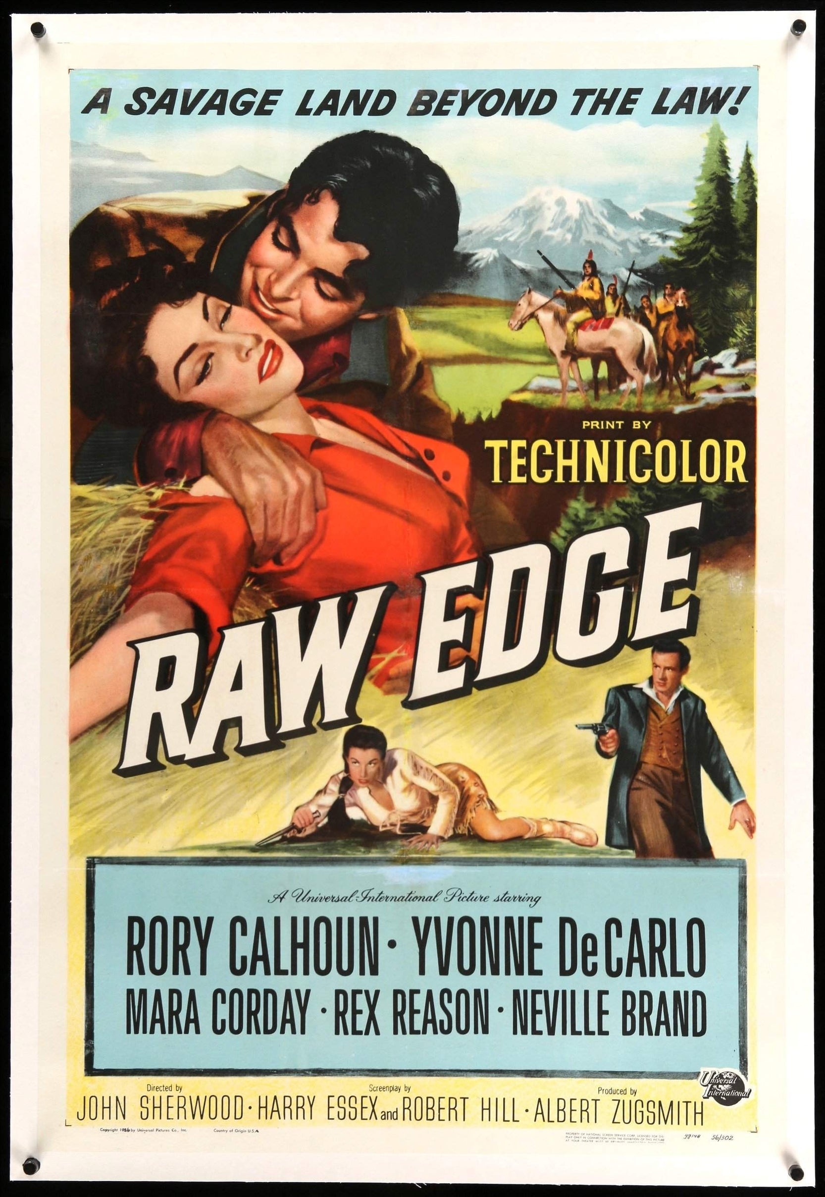 Raw Edge (1956) original movie poster for sale at Original Film Art