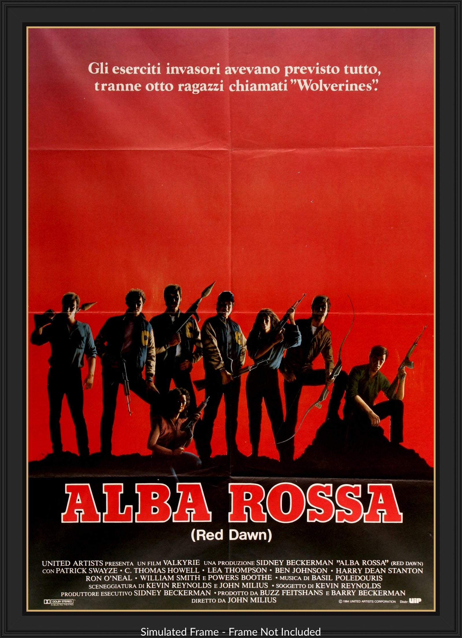 Red Dawn (1984) Original Italian 2 Fogli Movie Poster - Original