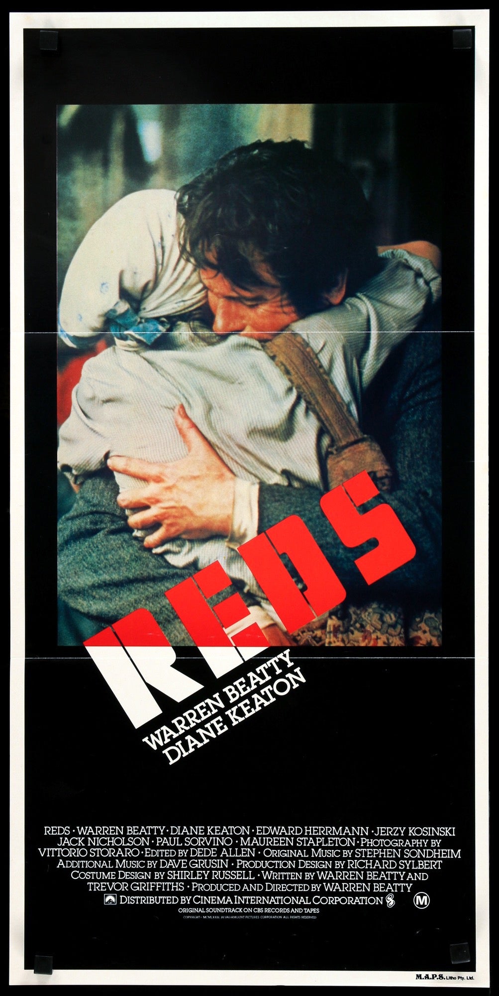 Reds (1981) original movie poster for sale at Original Film Art - Vintage Movie Posters
