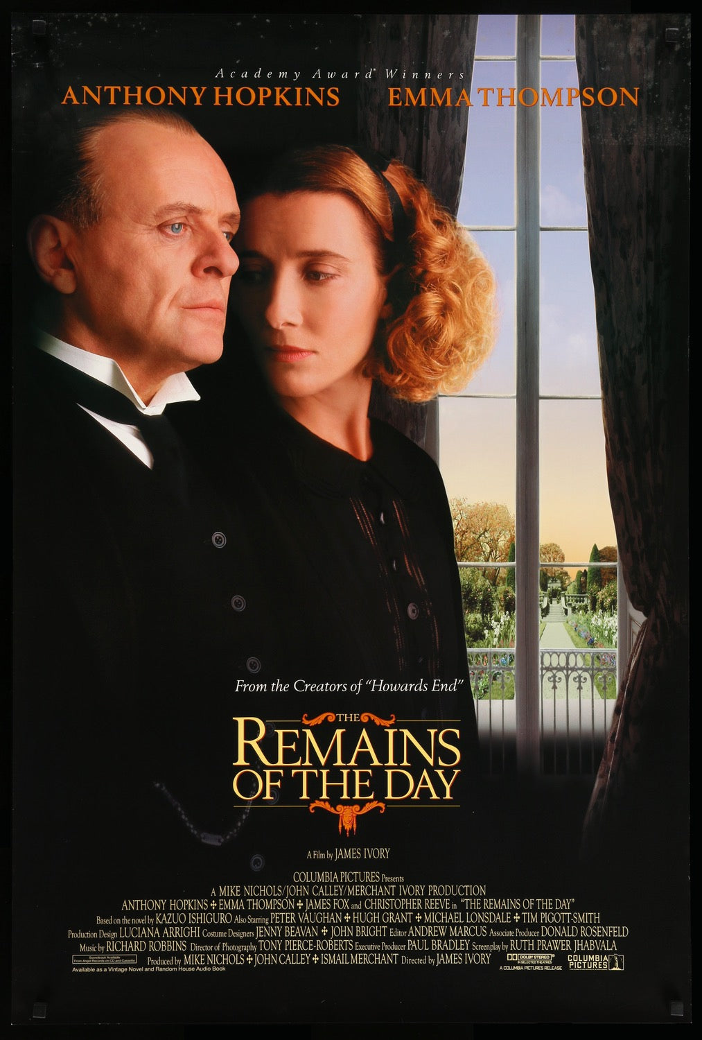 Remains of the Day (1993) original movie poster for sale at Original Film Art