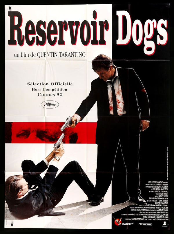 Reservoir Dogs (1992) Póster de película original francés grande