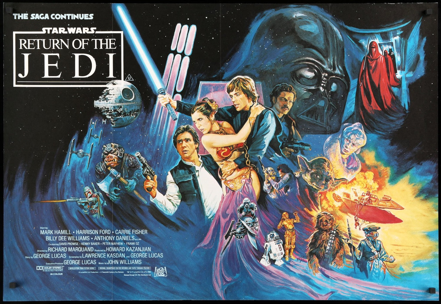 Return of the Jedi (1983) Original British Quad Movie Poster