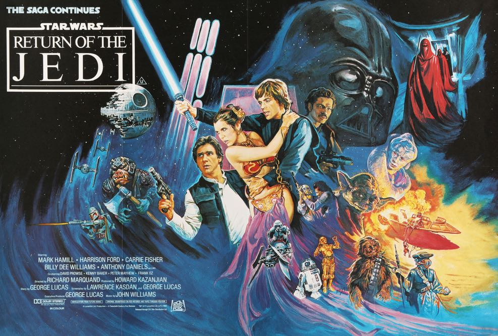 Return of the Jedi (1983) Original British Quad Movie Poster