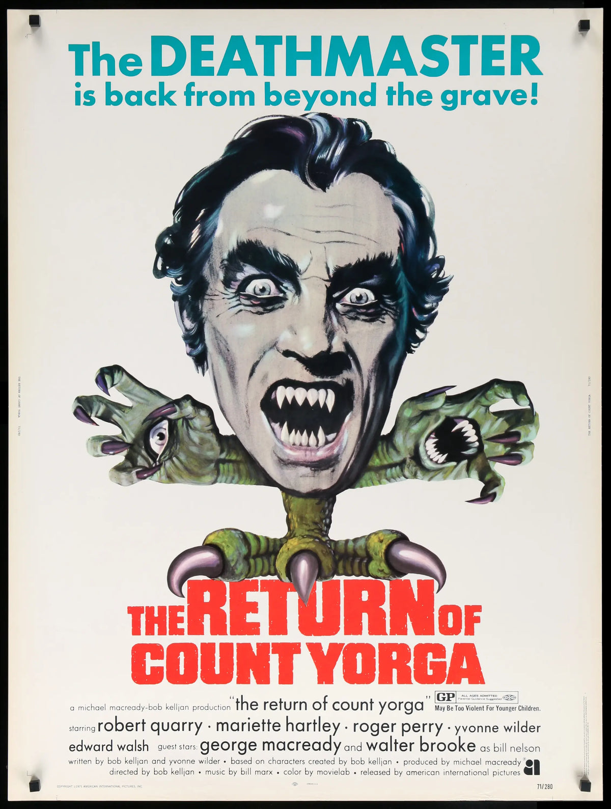 Return of Count Yorga (1971) original movie poster for sale at Original Film Art