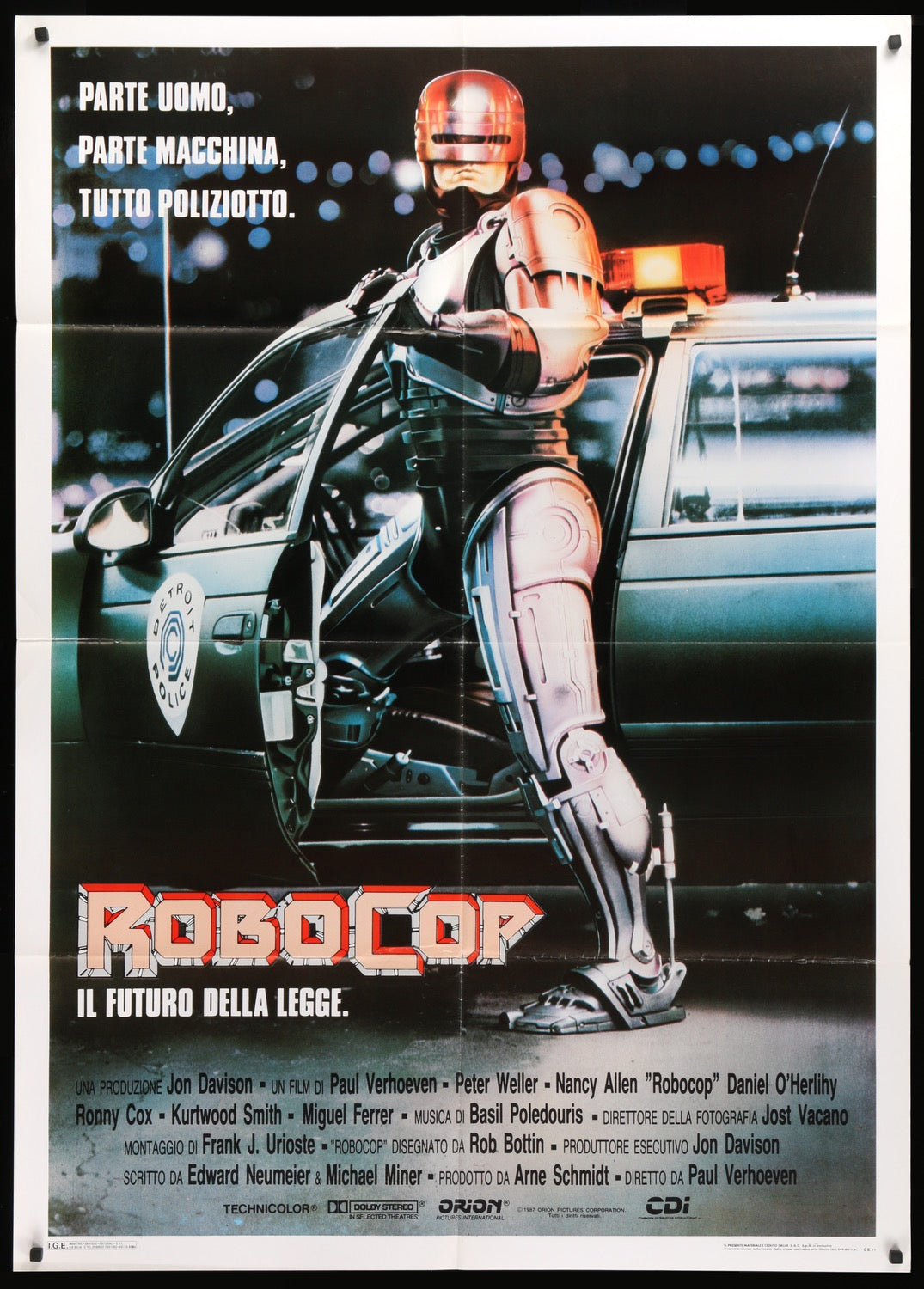 Robocop (1987) original movie poster for sale at Original Film Art - Vintage Movie Posters