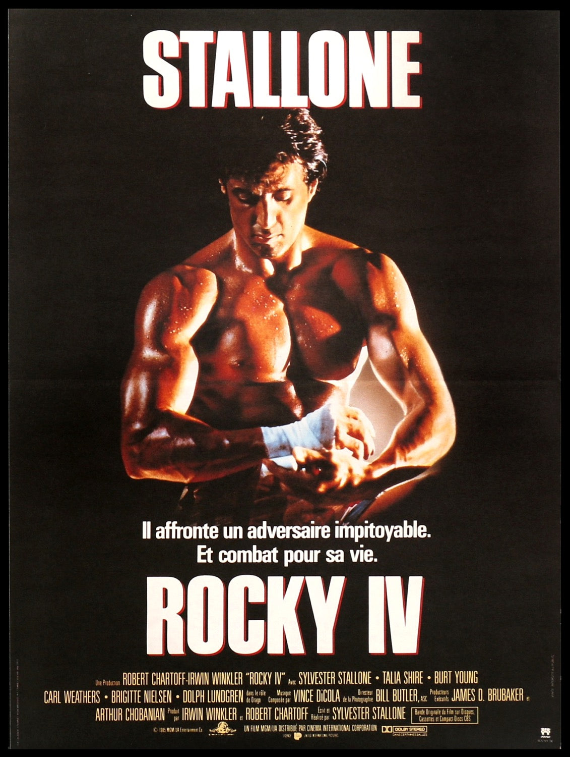 Rocky IV (1985) Original French Movie Poster - Original Film Art