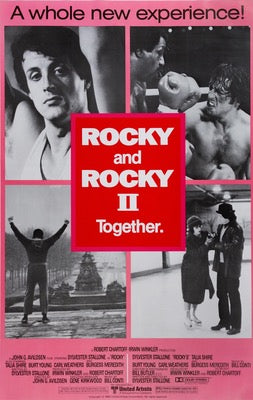Rocky (1976) / Rocky II (1979) original movie poster for sale at Original Film Art - Vintage Movie Posters