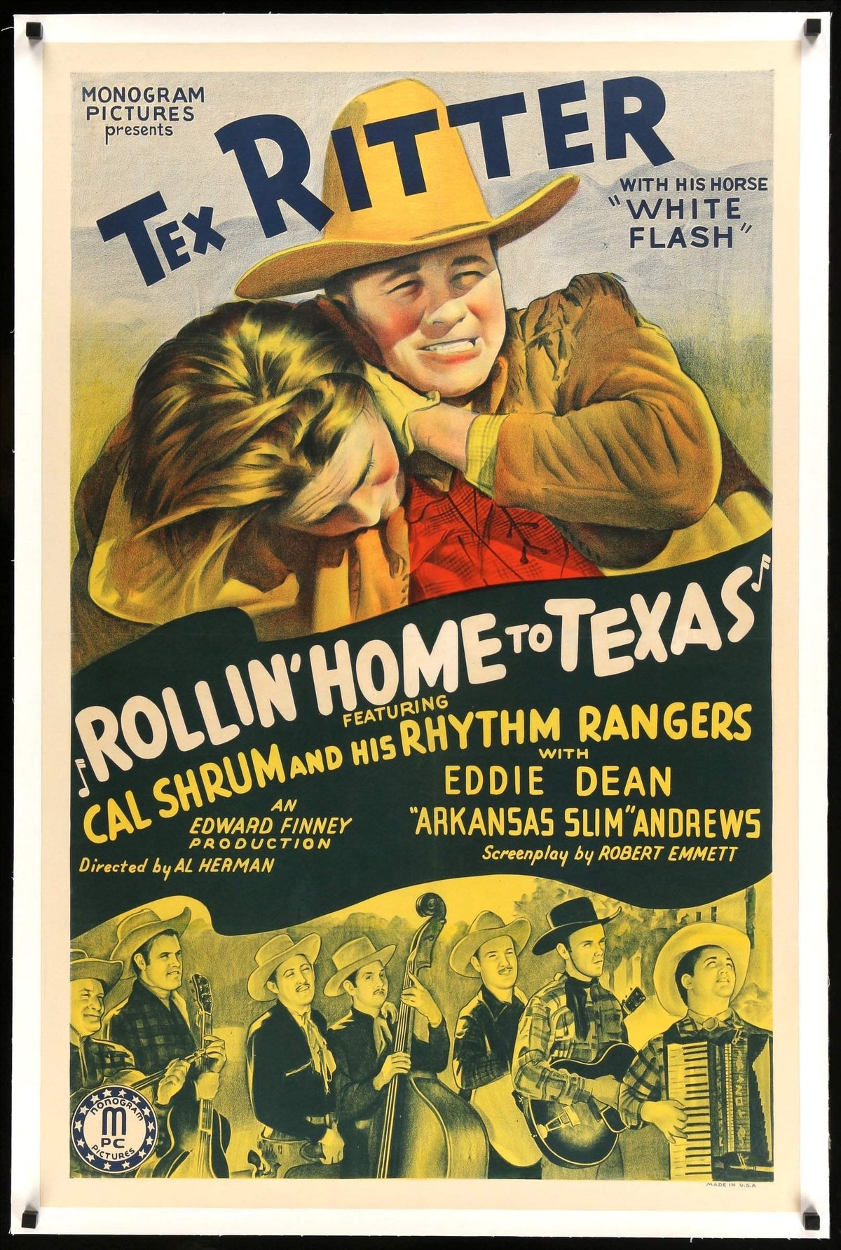 Rollin&#39; Home to Texas (1940) original movie poster for sale at Original Film Art - Vintage Movie Posters