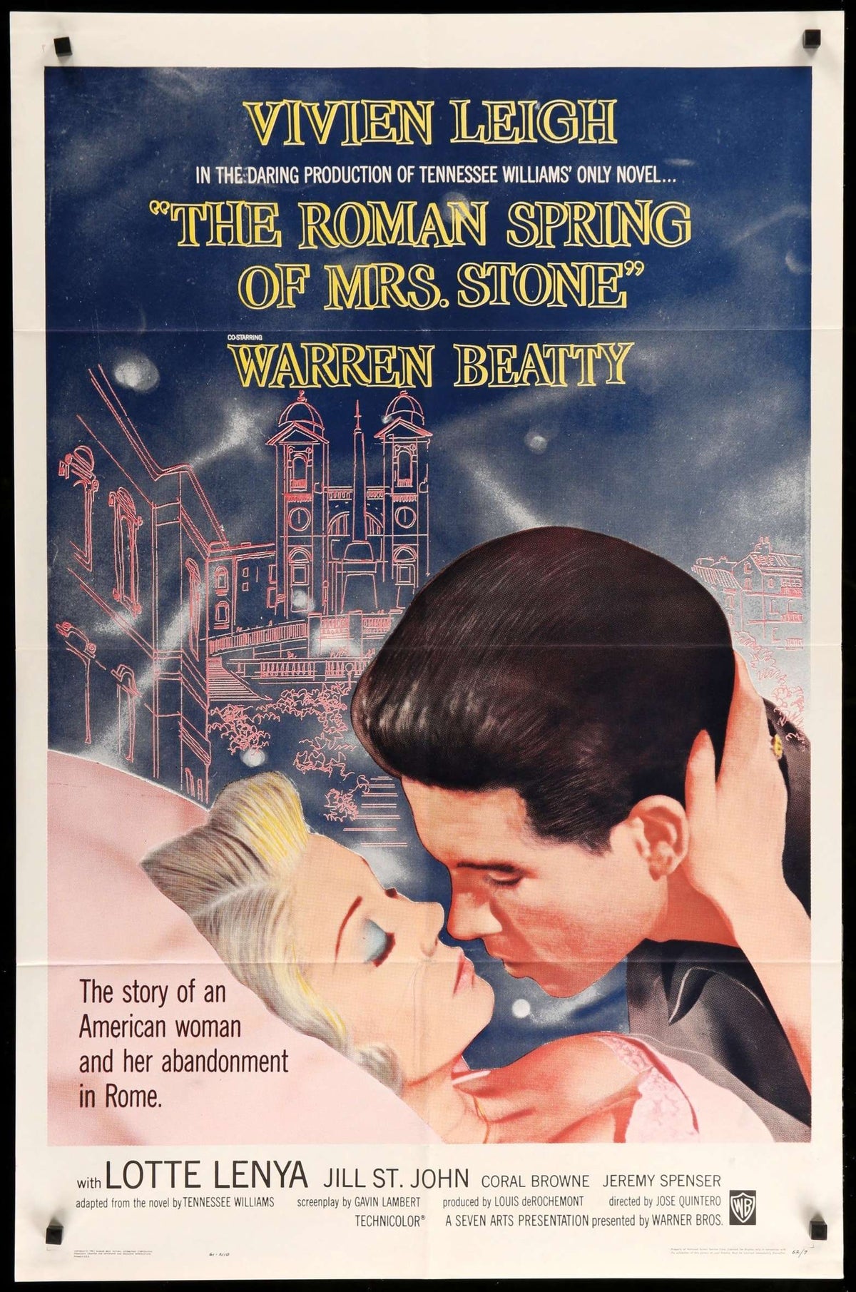 Roman Spring of Mrs. Stone (1961) original movie poster for sale at Original Film Art - Vintage Movie Posters