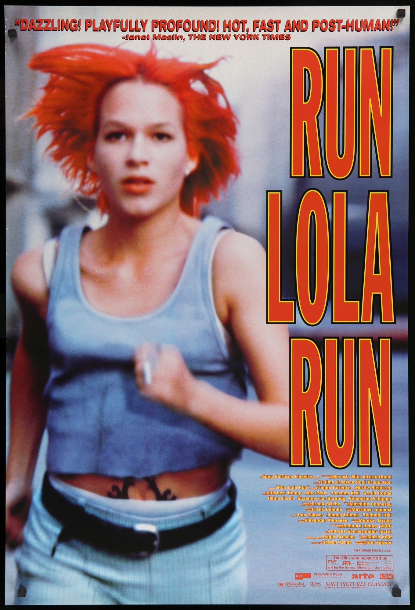 ラン・ローラ・ラン　USオリジナル映画ポスター Run Lola Run (1998) Original One-Sheet Movie Poster - Original