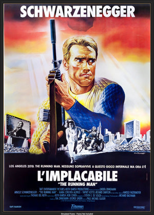 Running Man (1987) original movie poster for sale at Original Film Art