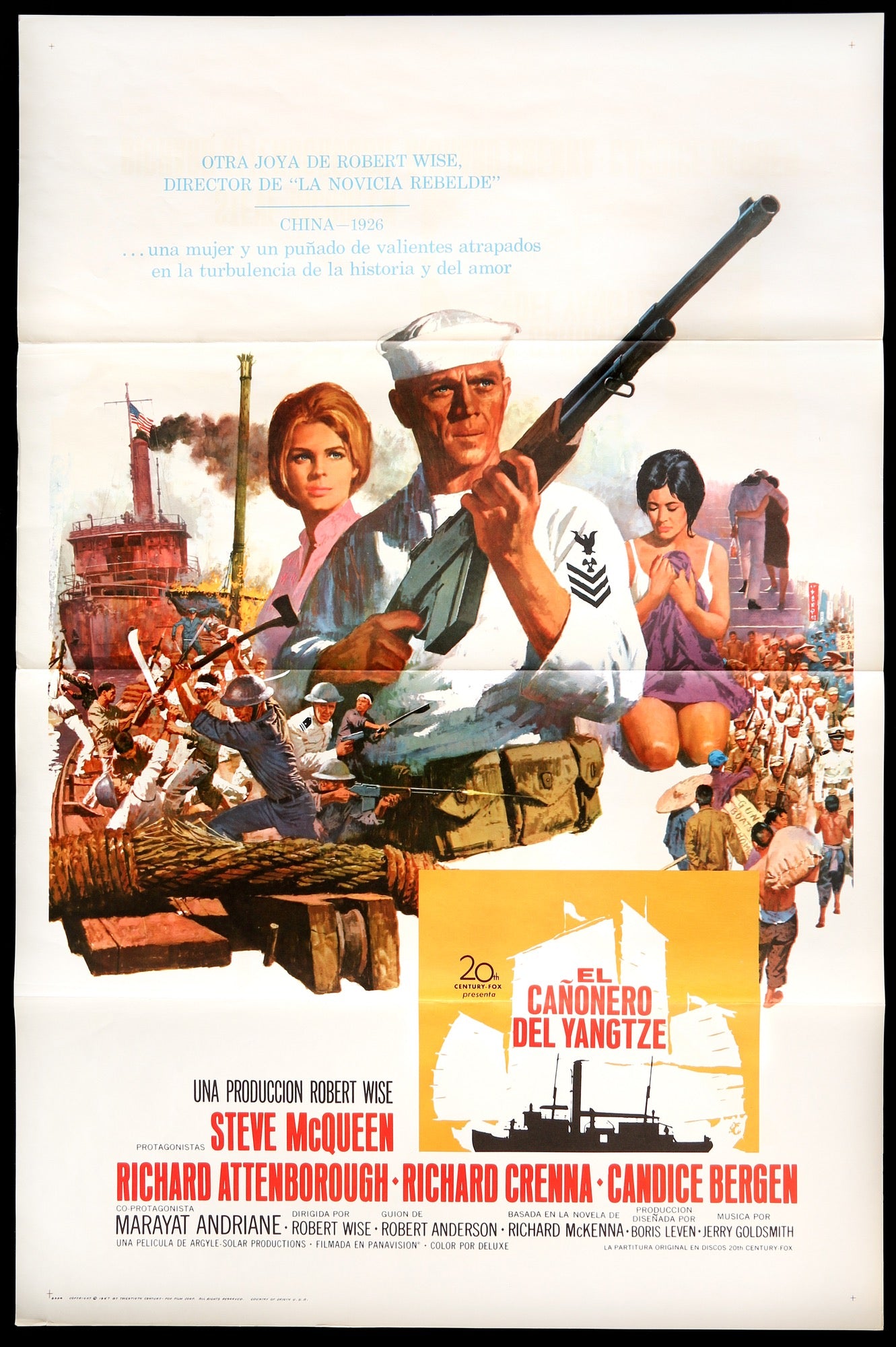 Sand Pebbles (1967) original movie poster for sale at Original Film Art