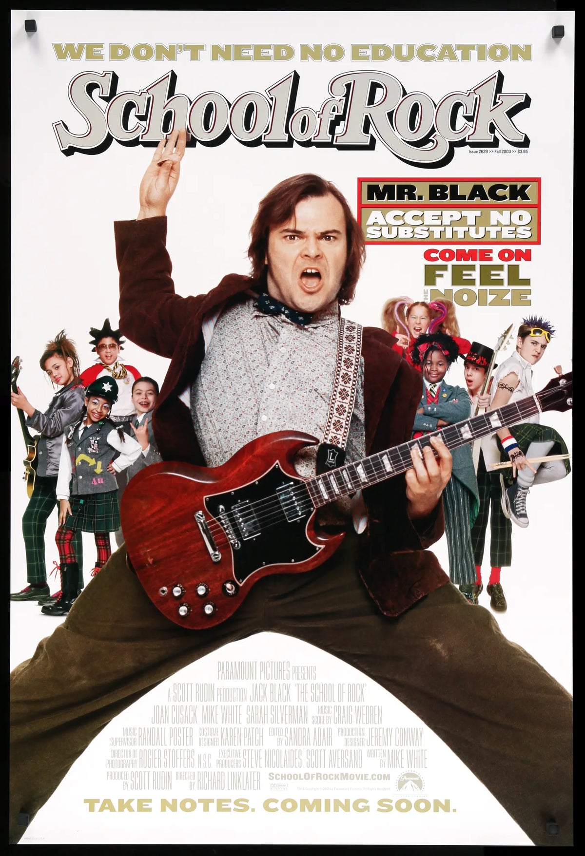 School of Rock (2003) original movie poster for sale at Original Film Art - Vintage Movie Posters