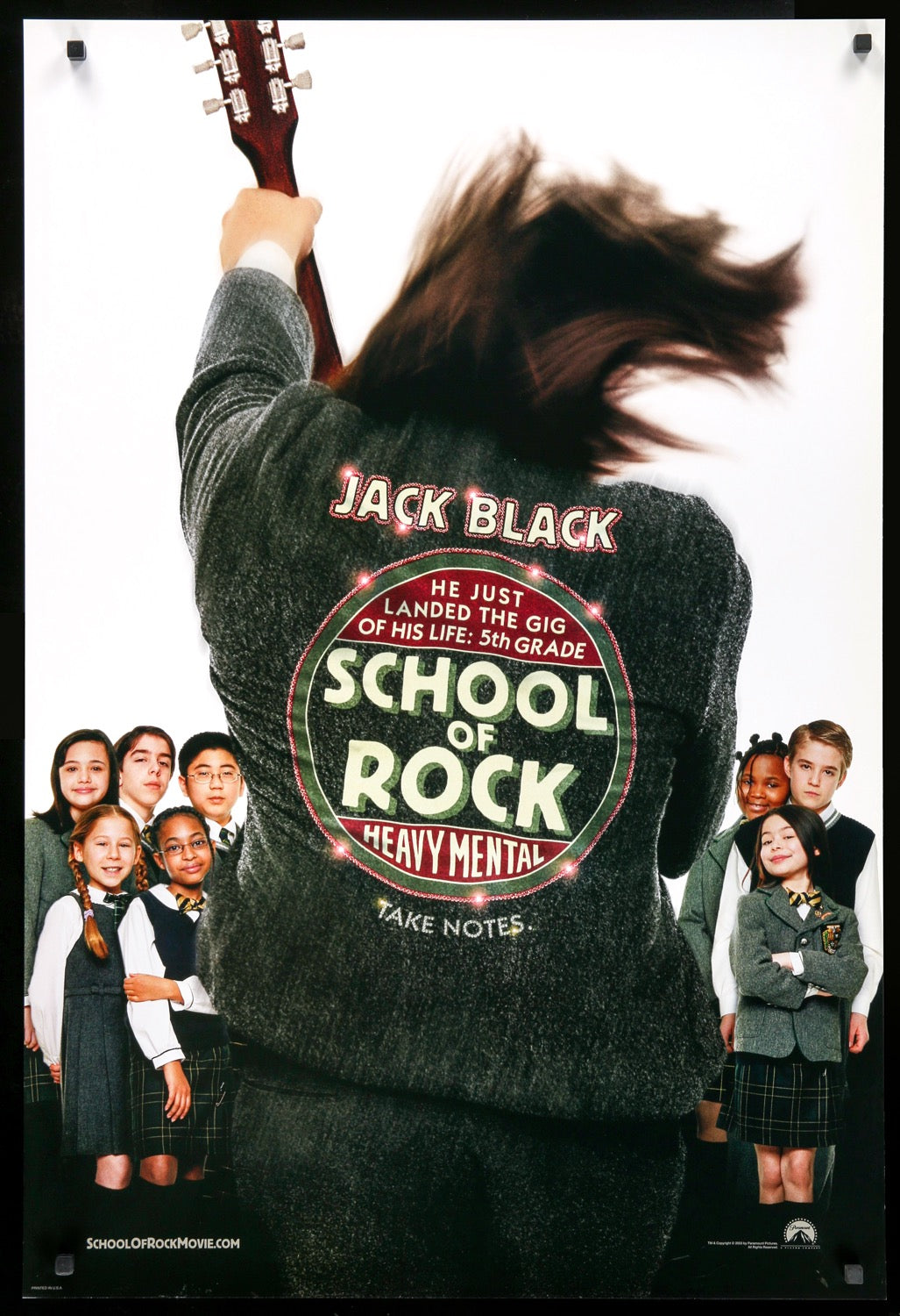JACK BLACK SIGNED Photo School of Rock W/coa 