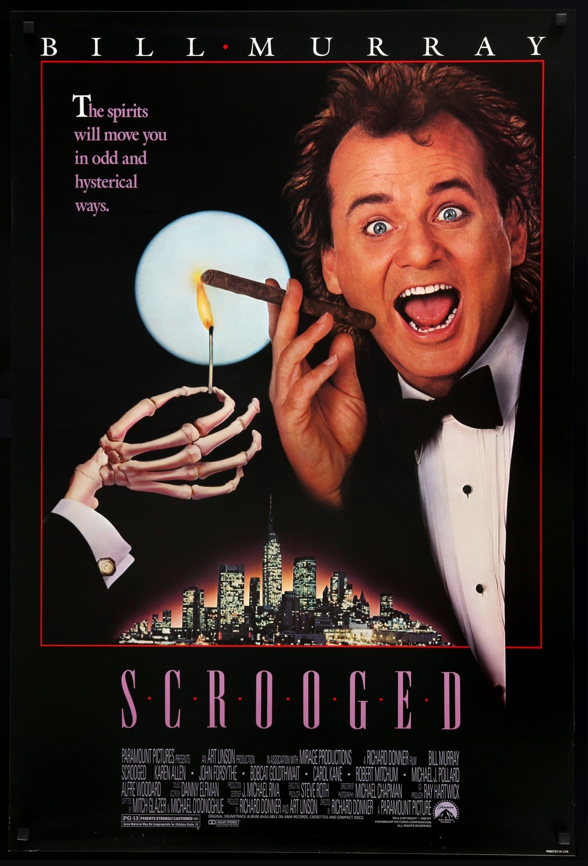 Scrooged (1988) original movie poster for sale at Original Film Art - Vintage Movie Posters