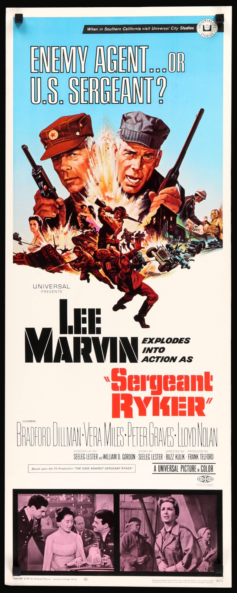 Sergeant Ryker (1968) original movie poster for sale at Original Film Art