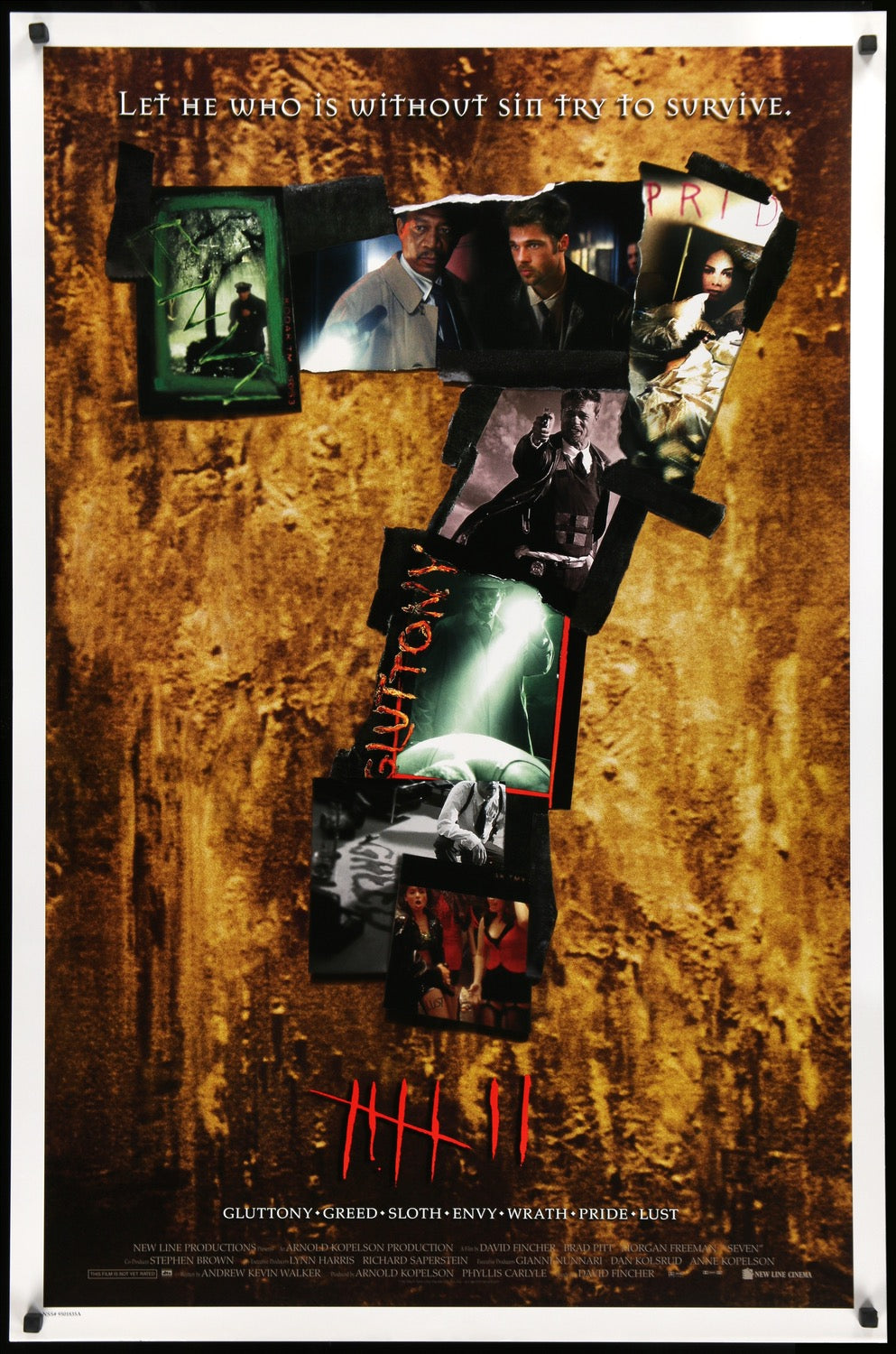 Seven (1995) original movie poster for sale at Original Film Art