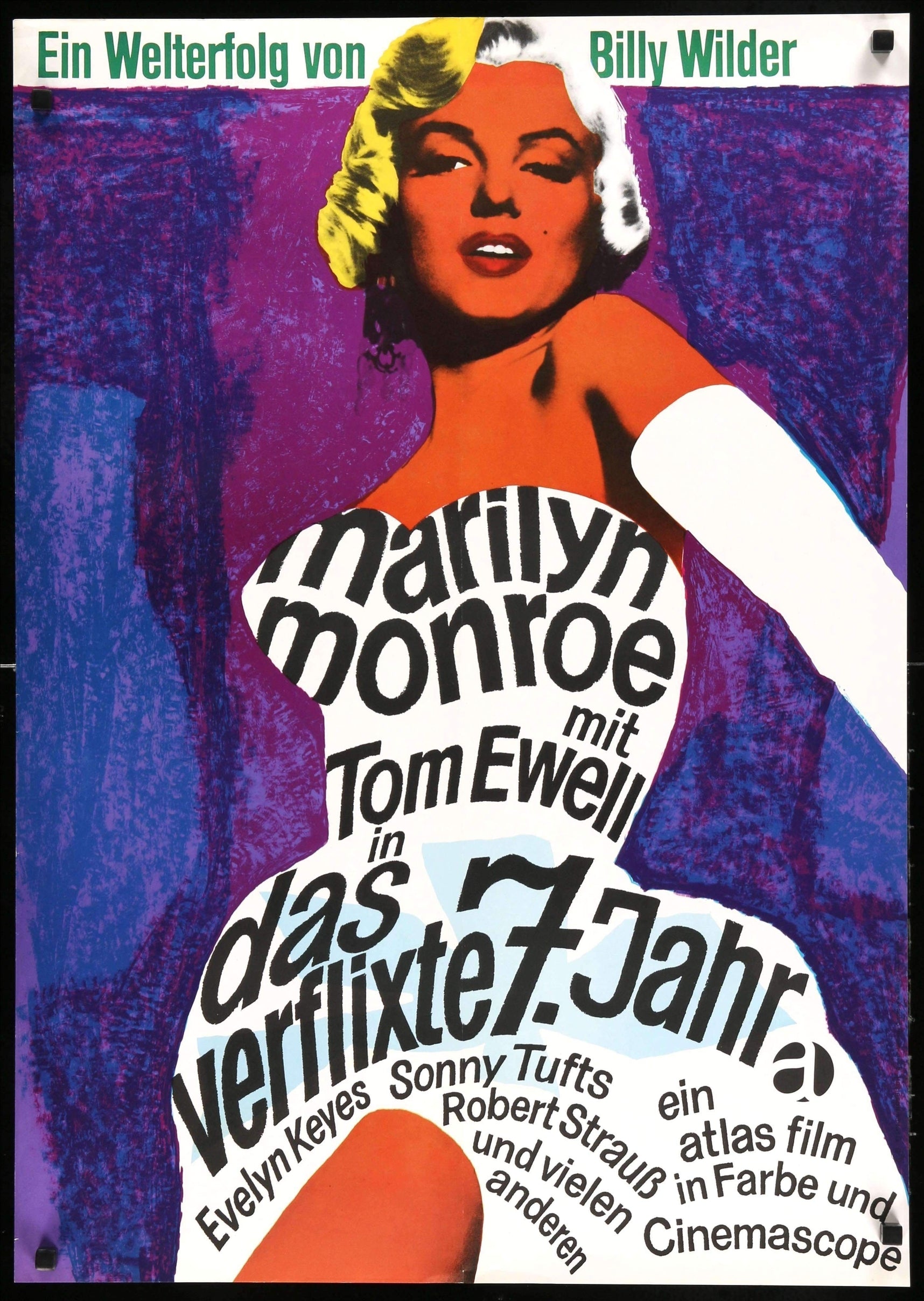 The Seven Year Itch (1955) Original German Movie Poster - Original Film