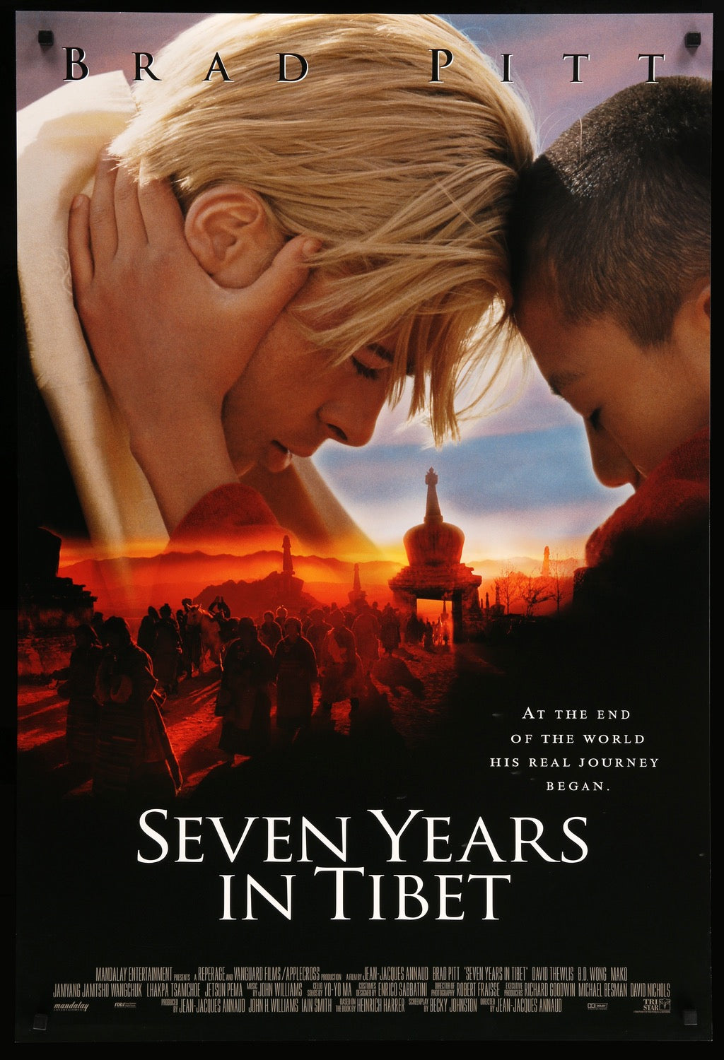 Seven Years in Tibet (1997) original movie poster for sale at Original Film Art - Vintage Movie Posters