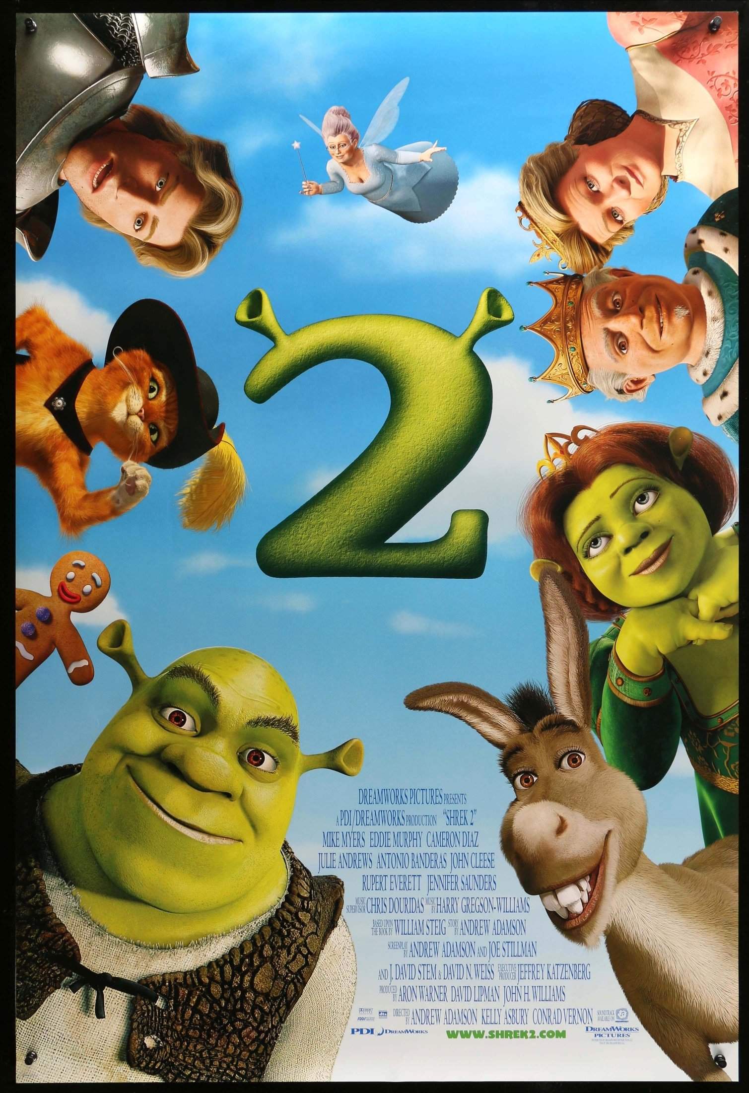 Shrek 2 2004 Original One Sheet Movie Poster 27 X 40 Original Shrek 2 2004 Original One Sheet Movie Poster 27 X 40 Original